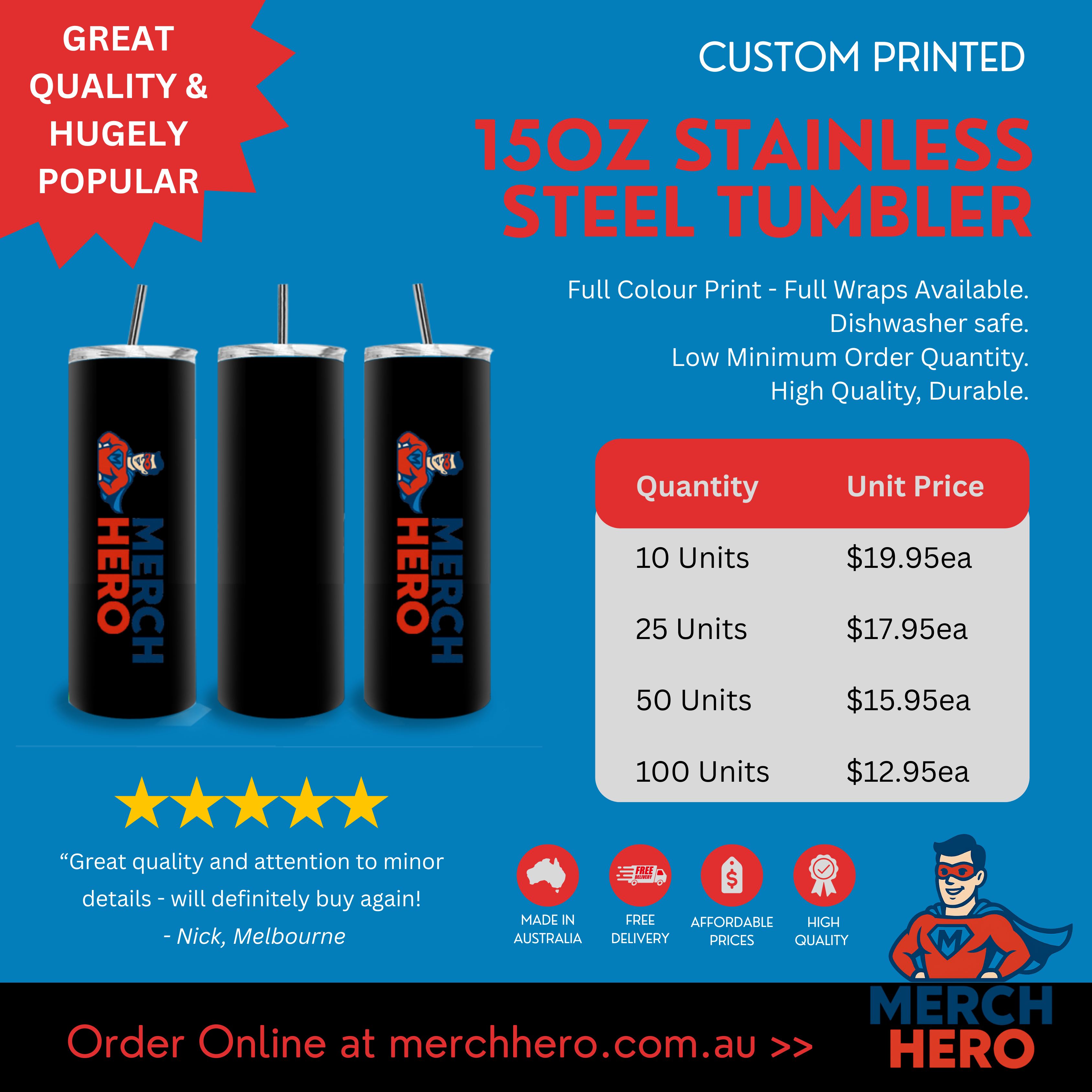 Tumbler - 15oz Standard