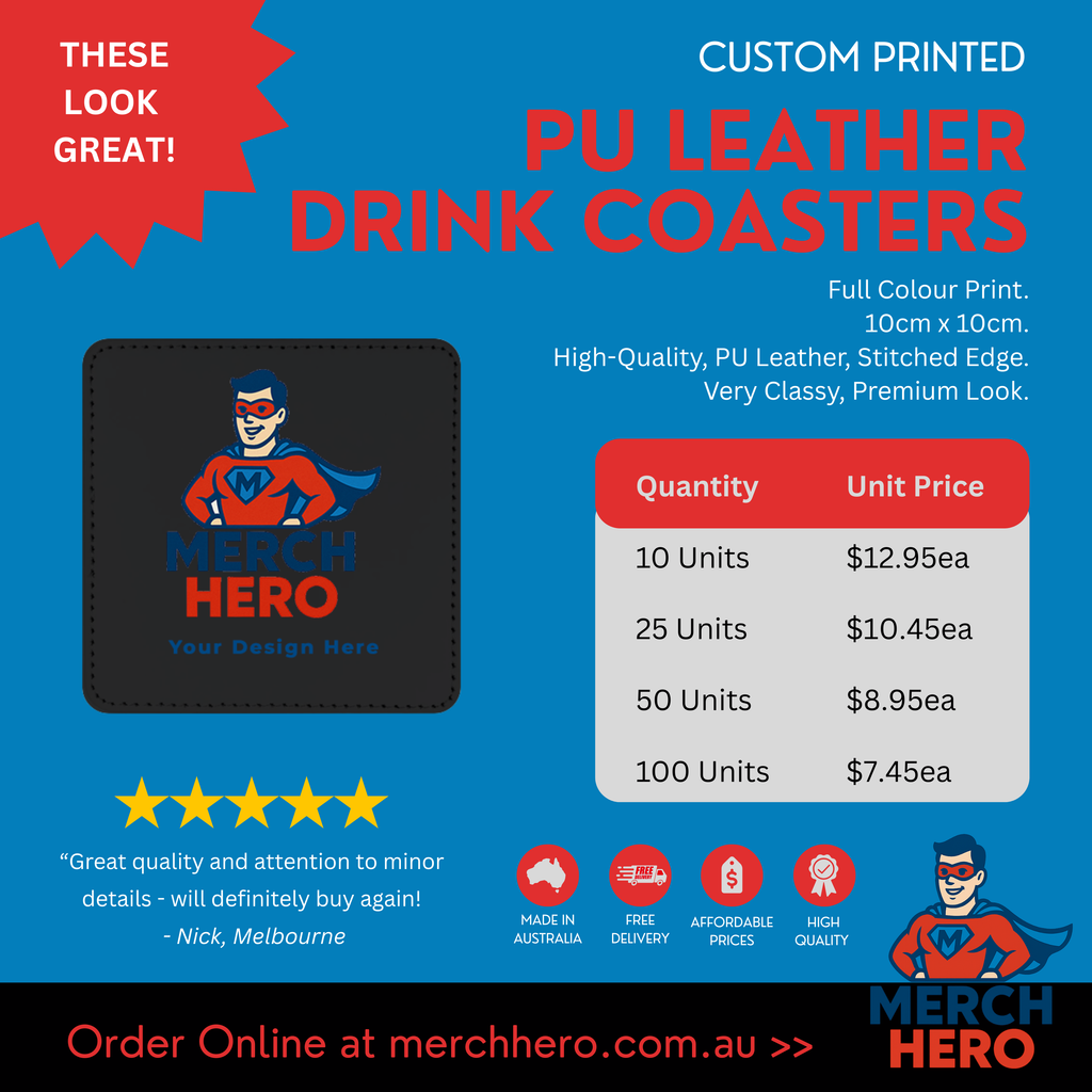 Drink Coaster - PU Leather